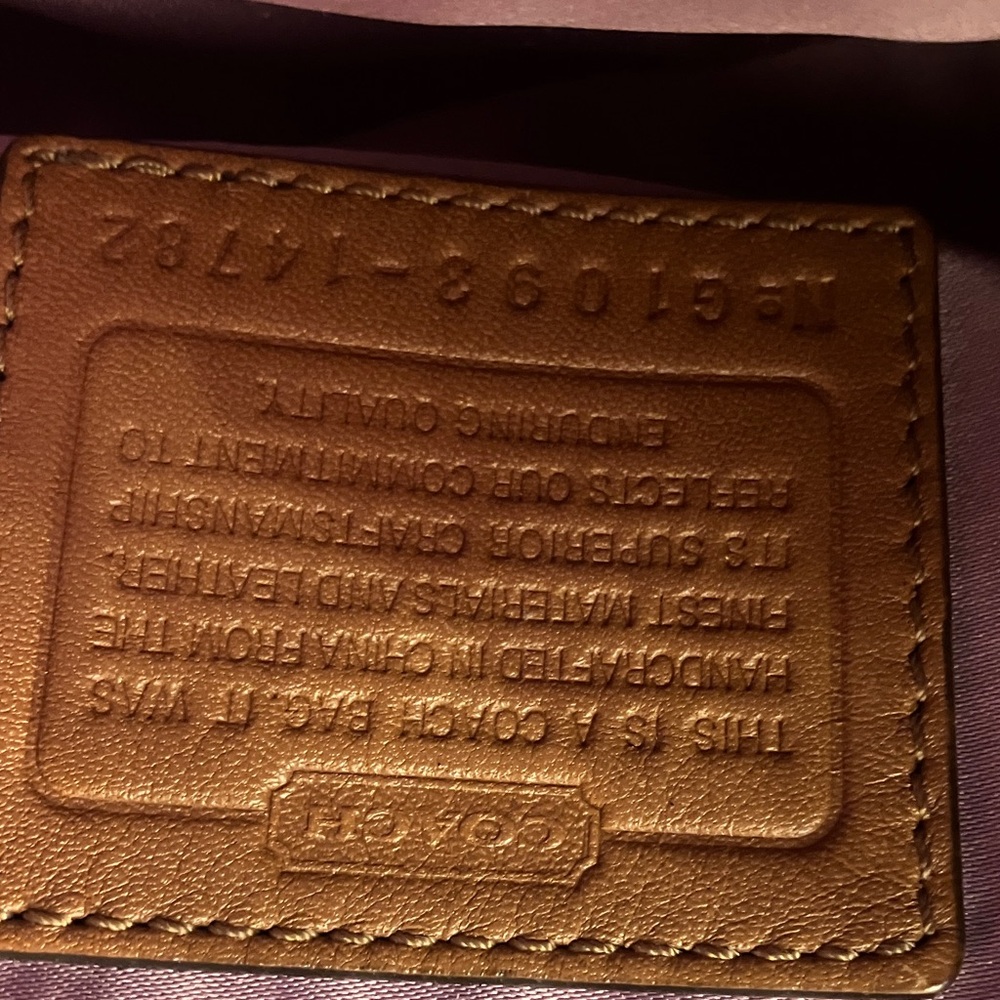 Coach Tan Leather Handbag - Picture 9 of 12